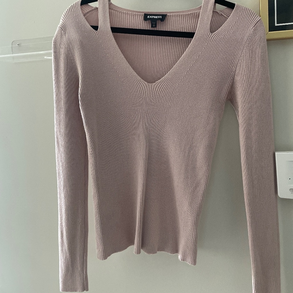 blush pink long sleeve